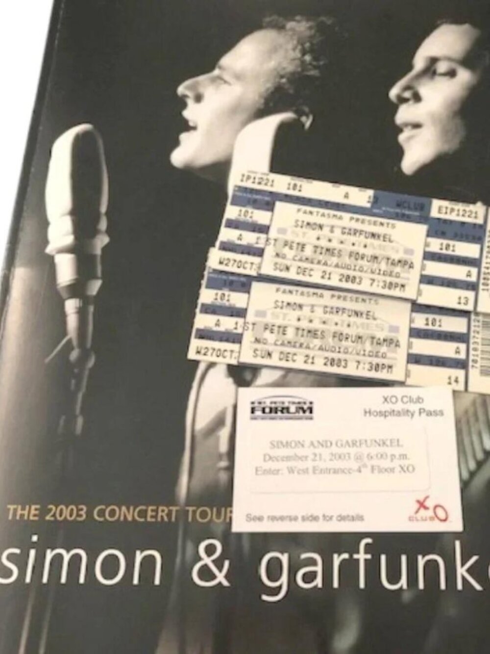 Simon & Garfunkel “Old Friends” Concert Tour Guide / Tickets 2003
